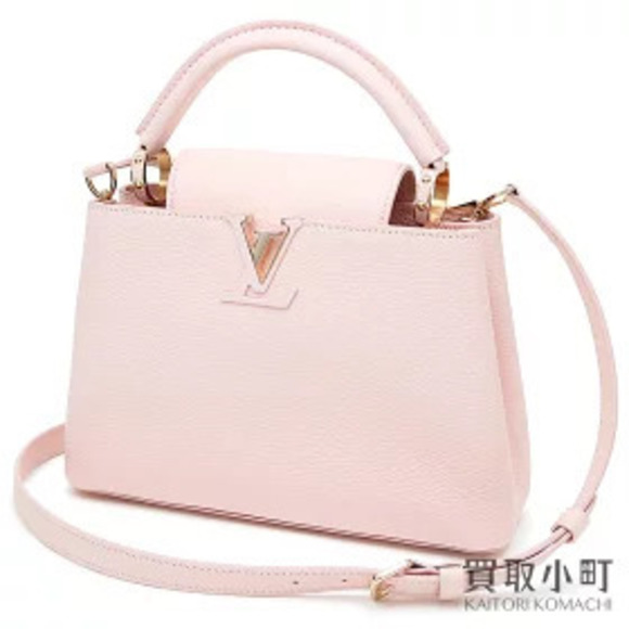 Louis Vuitton Handbags - Louis Vuitton Capucines Pink Taurillon Leather LV Signature Shoulder Bag
